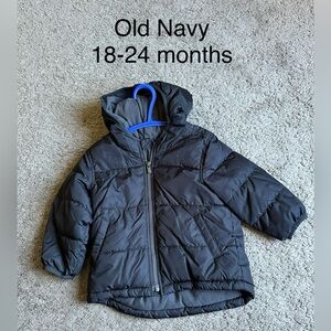 Old Navy Charcoal Kids Puffer Jacket